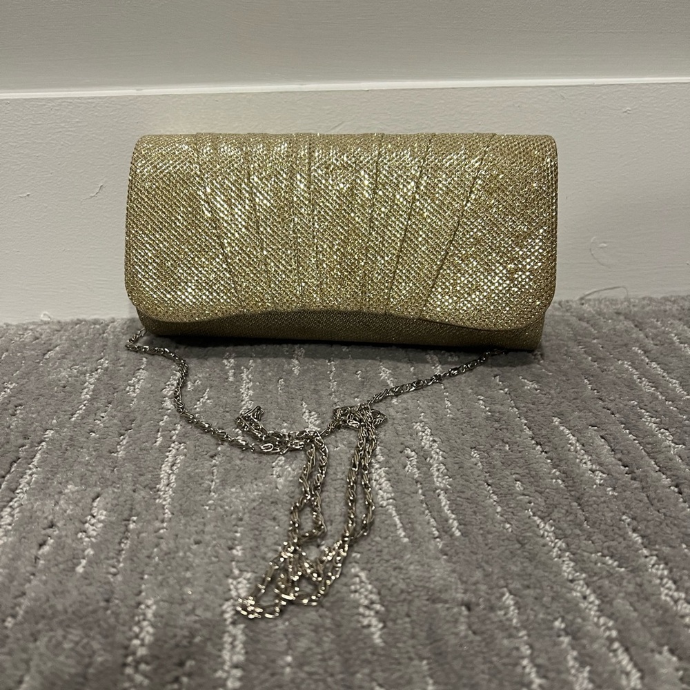 Damara pleated evening bag
